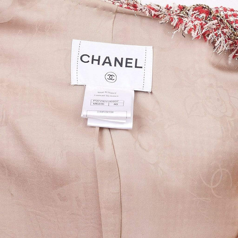 Chanel Chanel Red Tweed Jacket