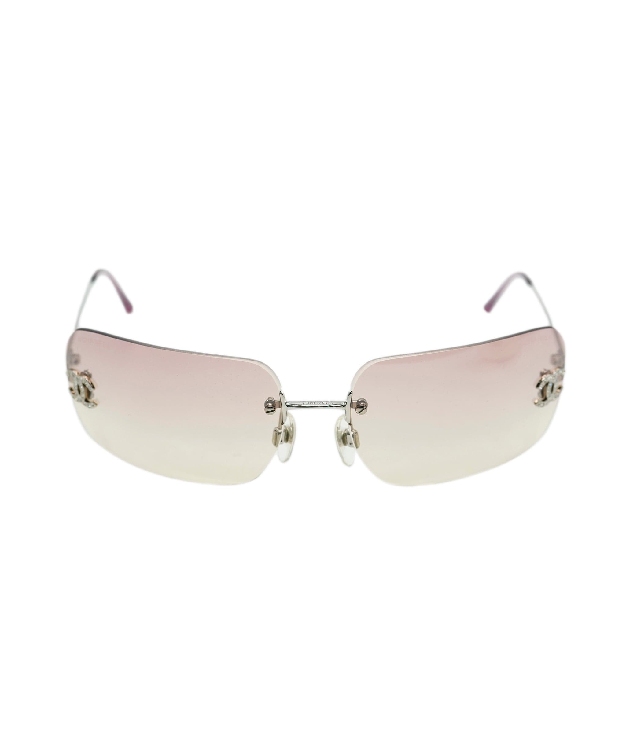 Chanel Chanel Rhinestone Sunglass Pink ASL7138