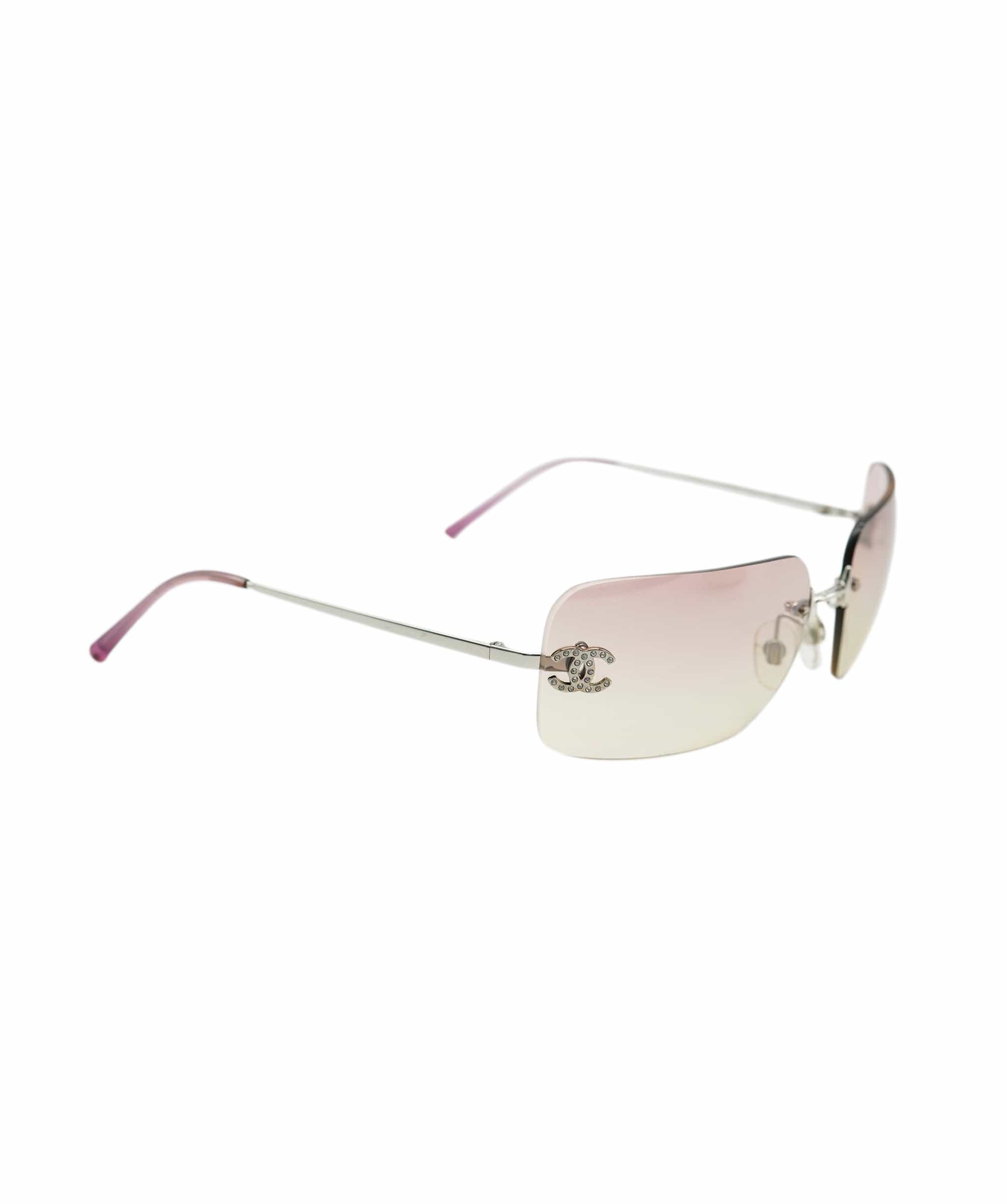 Chanel Chanel Rhinestone Sunglass Pink ASL7138