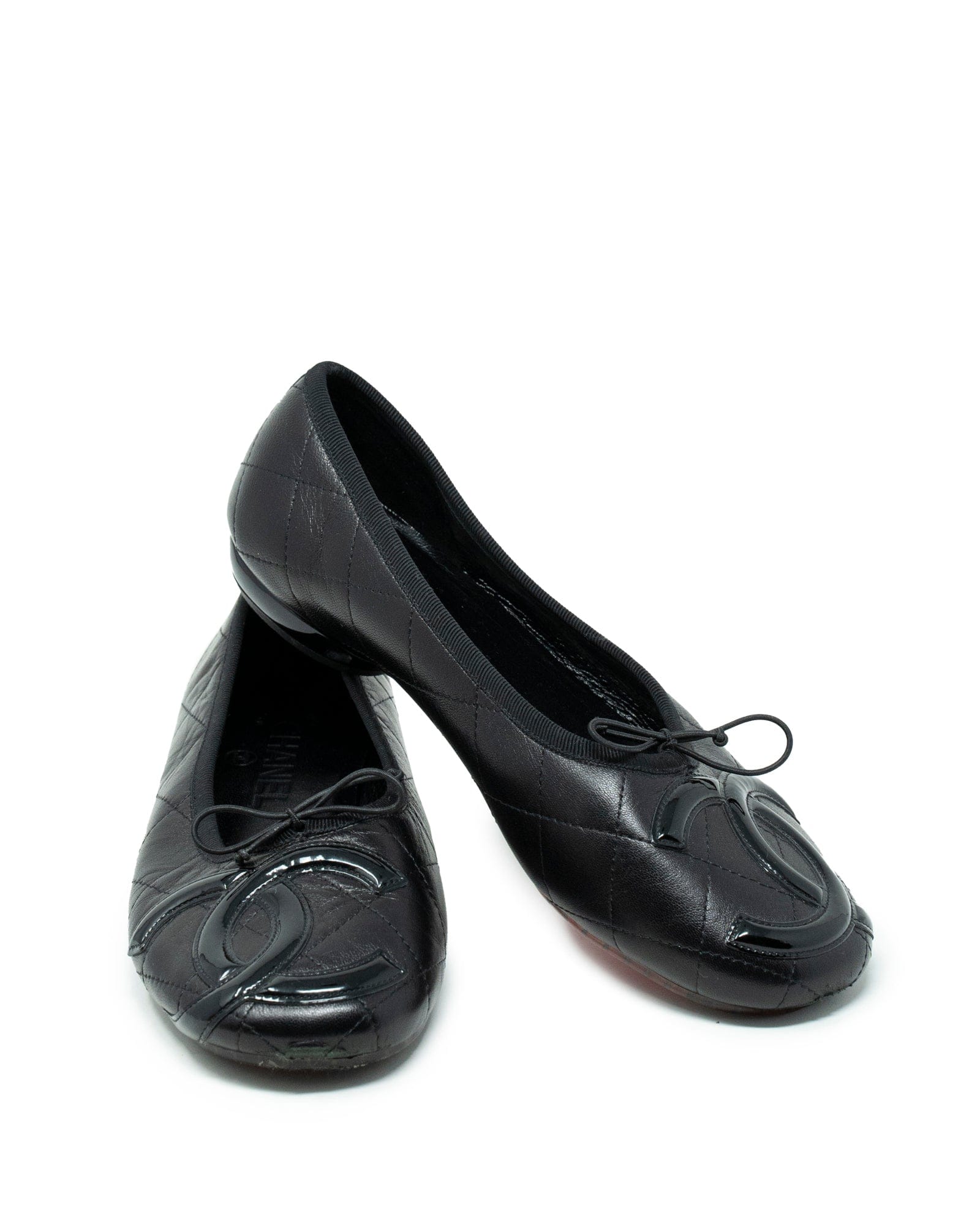 Chanel Rue Cambon Ballet Pumps Shoes size 37 - AWC1179