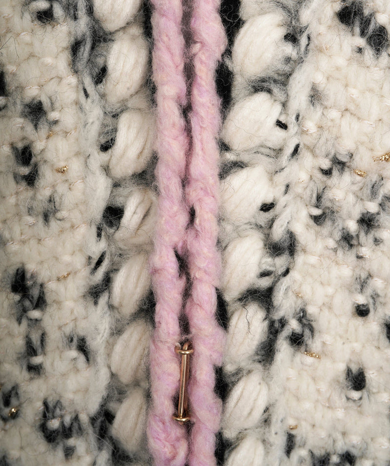 Chanel Set knit sleeveless vest + shorts cream pink black FR38 + FR34 –  LuxuryPromise