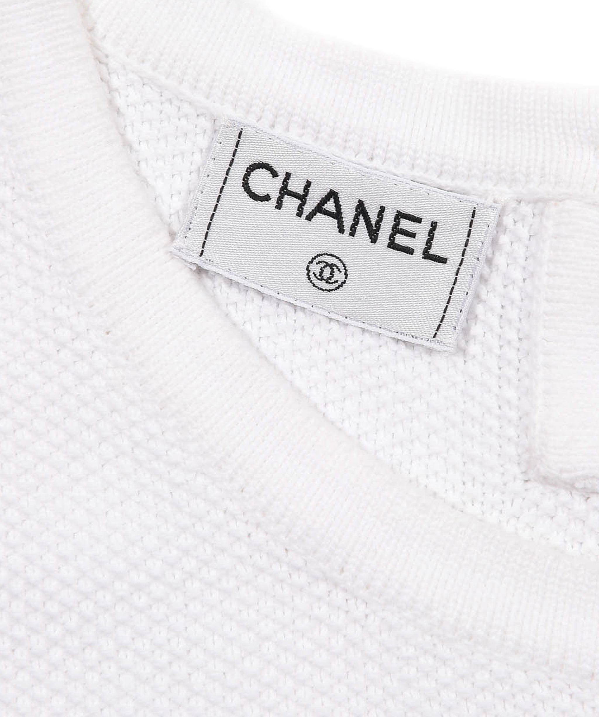 Chanel Chanel Sleeveless Top White ASL3801