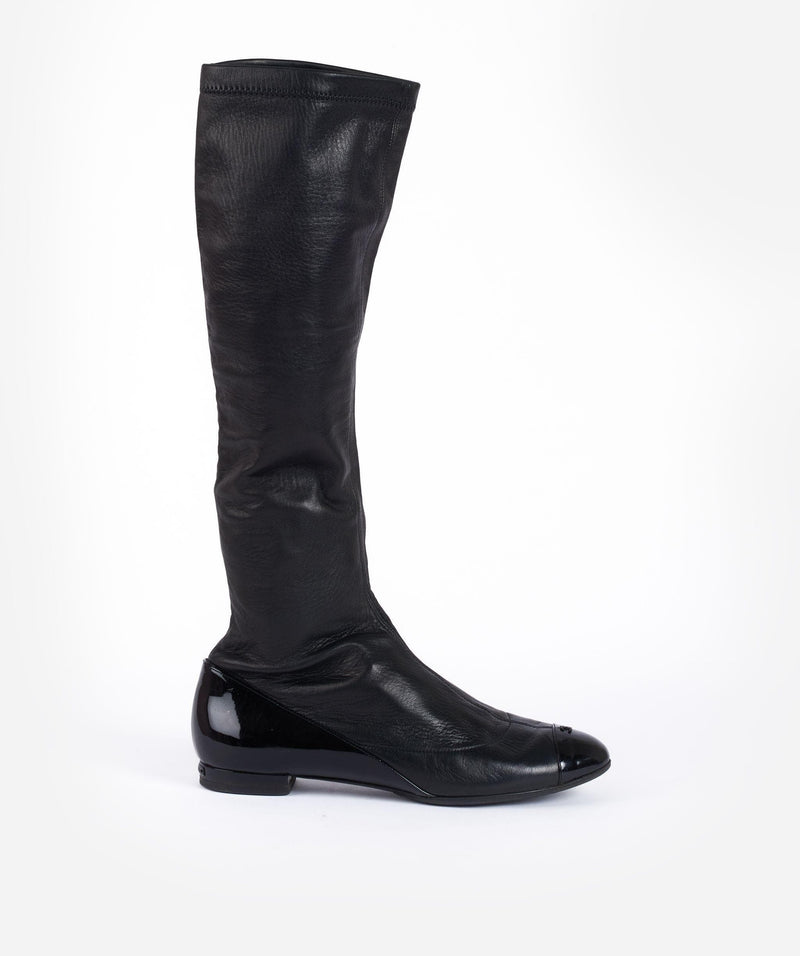 Chanel cap toe booties sales