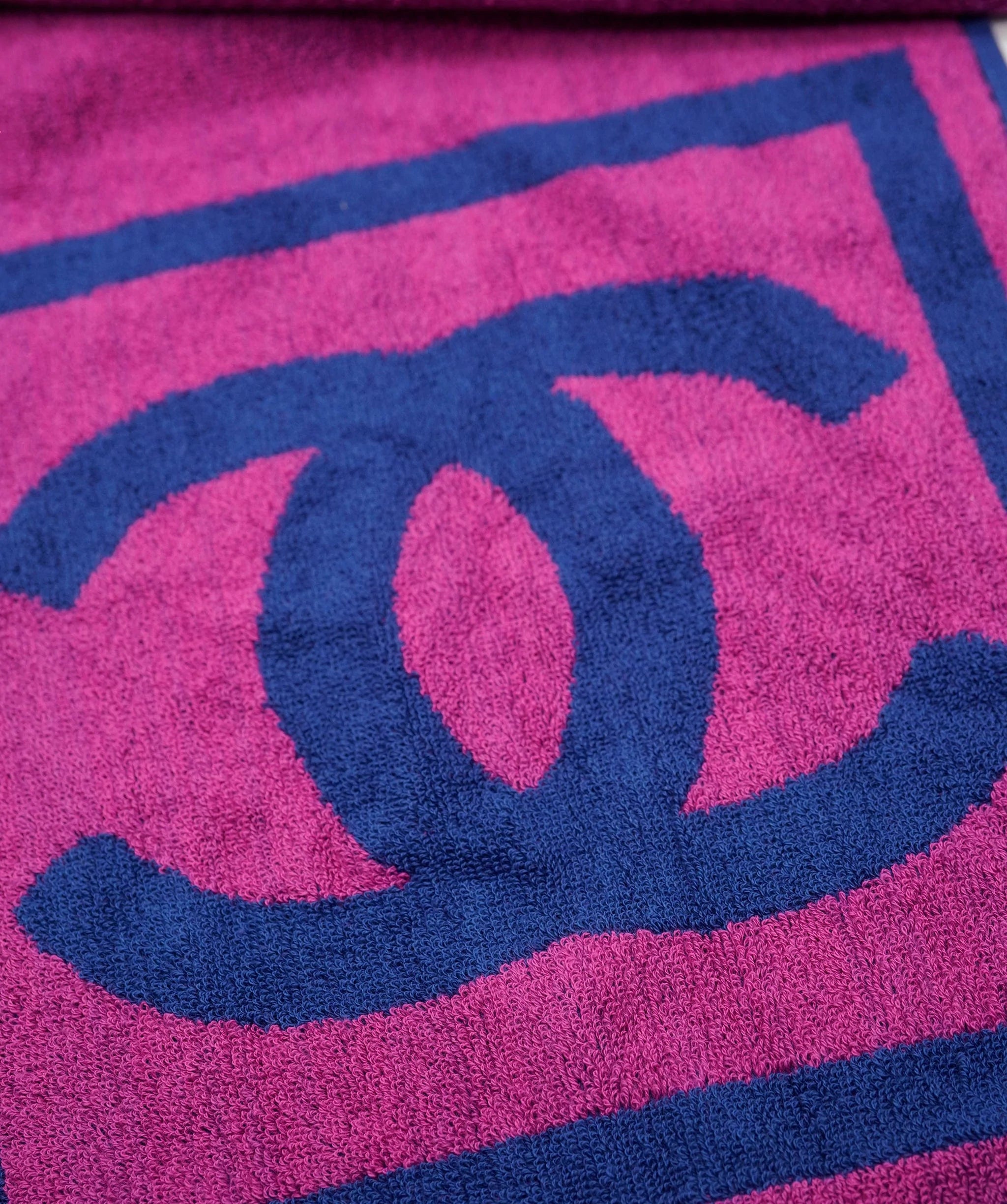 Chanel Chanel Sport Towel Blue Pink ASL6386