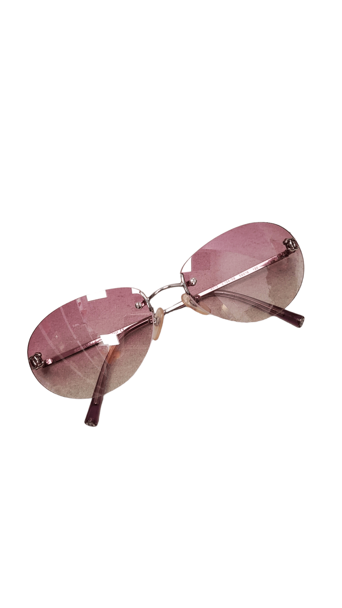 Chanel Chanel Sunglasses Round Pink SKL1607