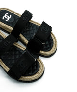 Chanel Chanel Velcro Grandad Sandals 39 RJC1385