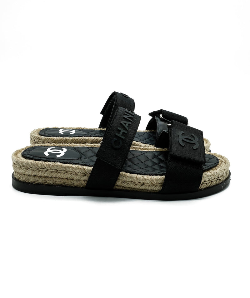 Chanel Chanel Velcro Grandad Sandals 39 RJC1385