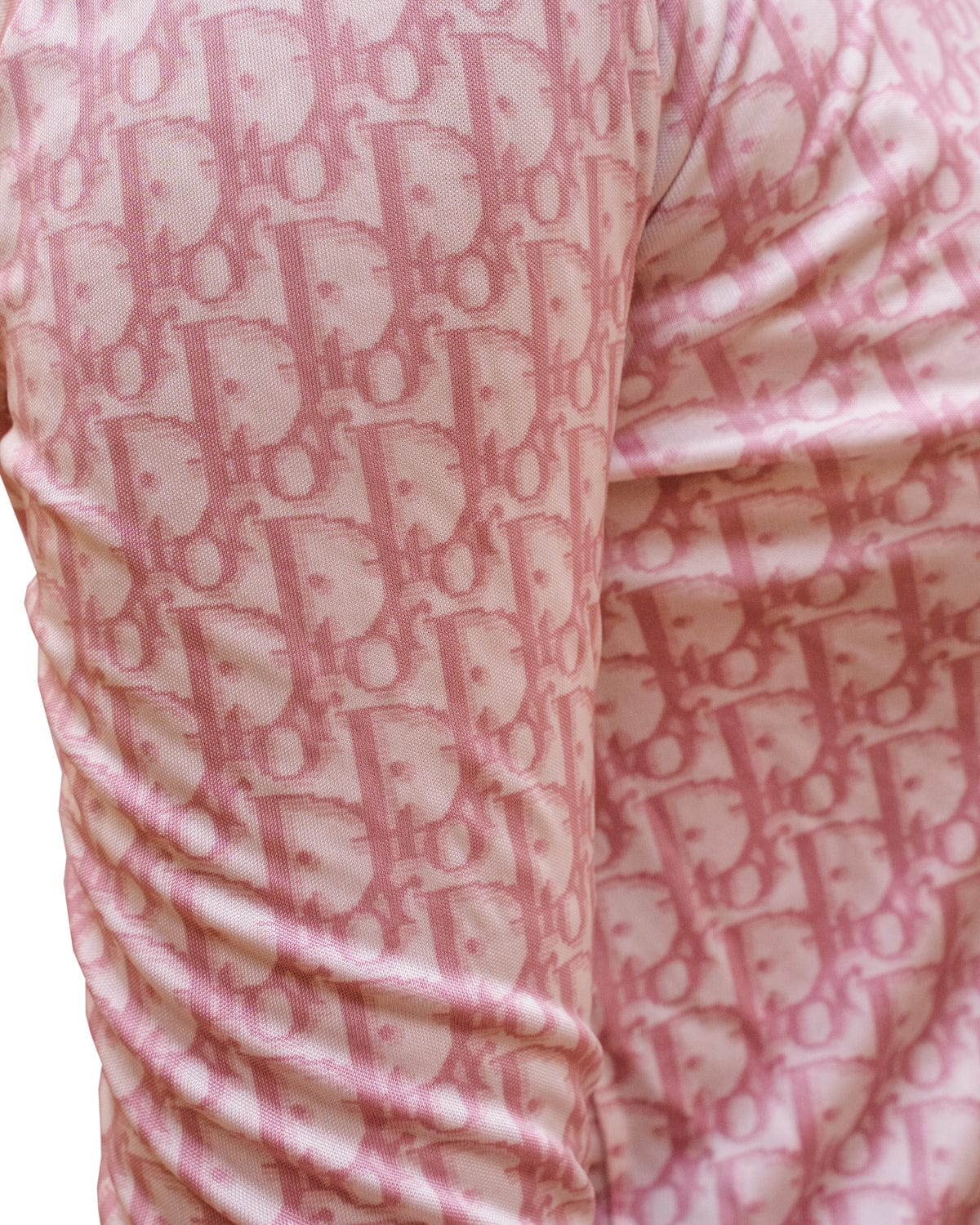 Chanel Christian Dior Boutique Pink Oblique Zip Top - ASL2019