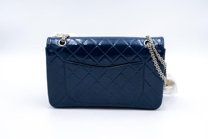 Chanel Chanel Reissue 227 Navy Patent Flap Bag