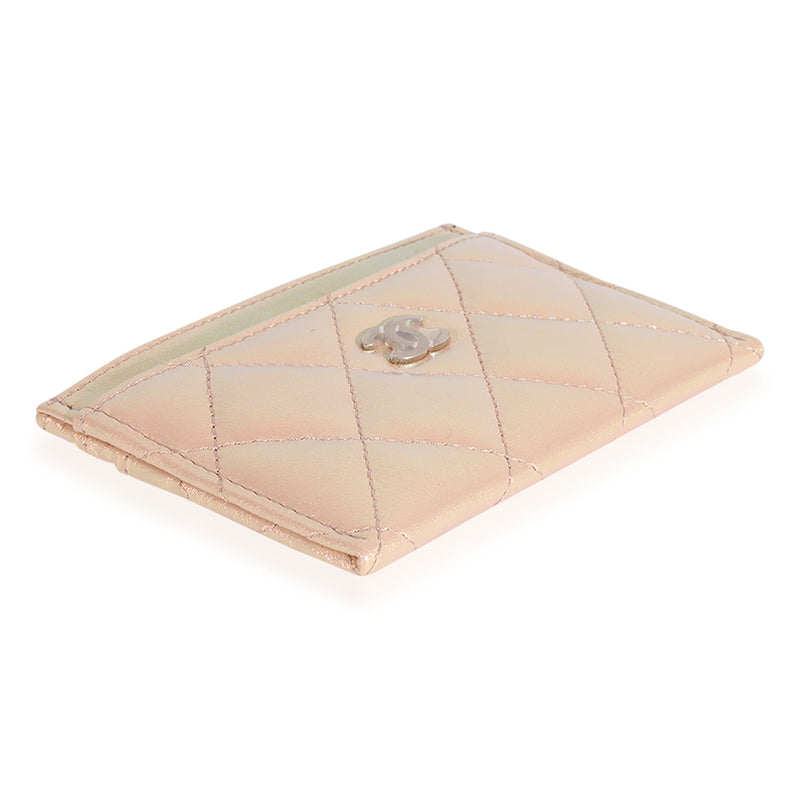 Chanel Iridescent Rose Quilted Lambskin Classic Card Holder – LuxuryPromise