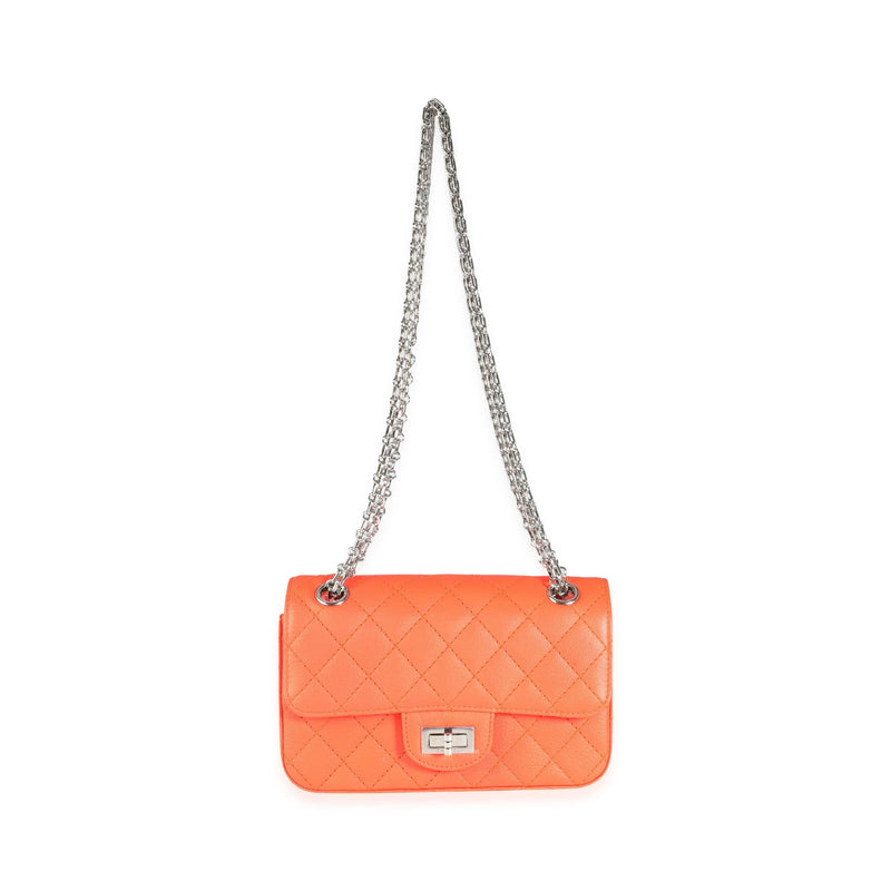 Chanel Neon Orange Quilted Chévre Leather Reissue 2.55 224 Bag –  LuxuryPromise