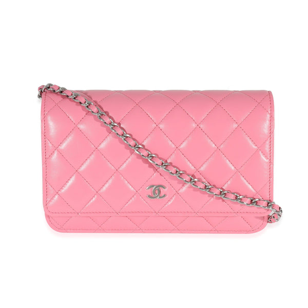 Chanel Pink Lambskin Wallet On Chain – LuxuryPromise