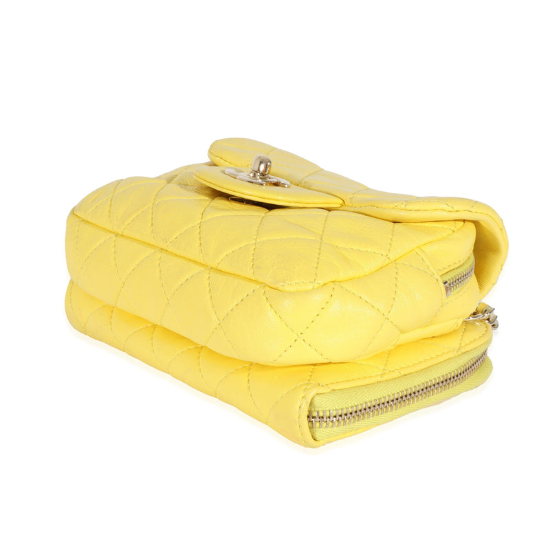 Chanel Yellow Lambskin Mini Flap Wallet On Chain – LuxuryPromise