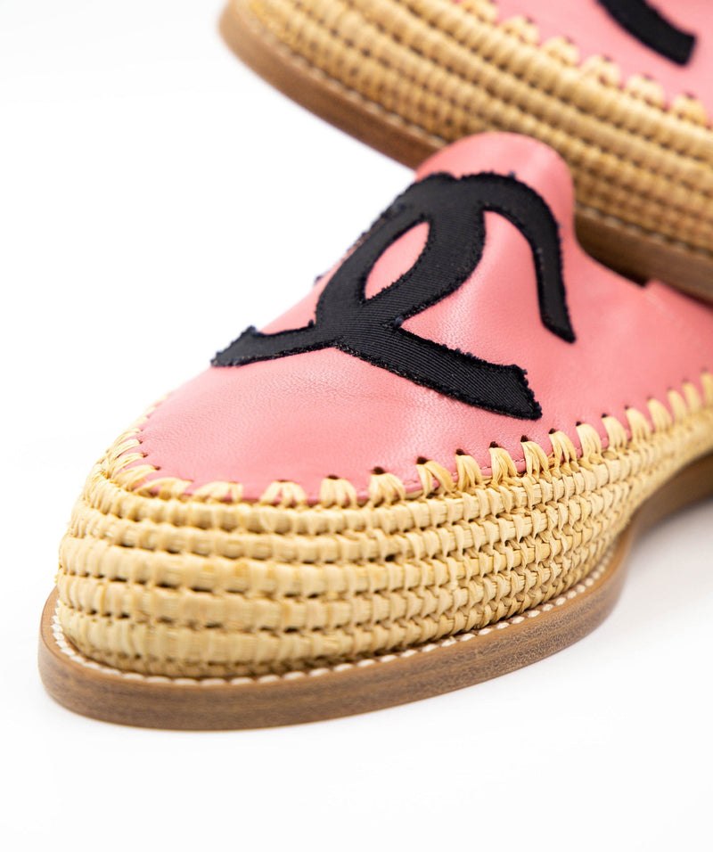 Chanel lambskin store cc espadrilles