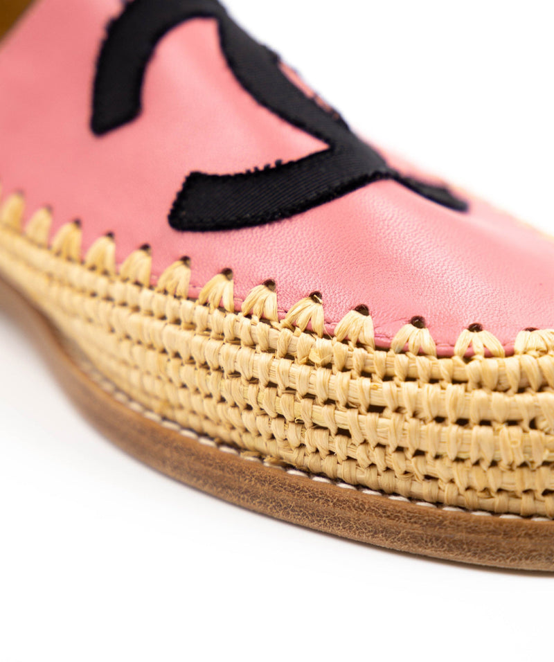 Chanel store grosgrain espadrilles