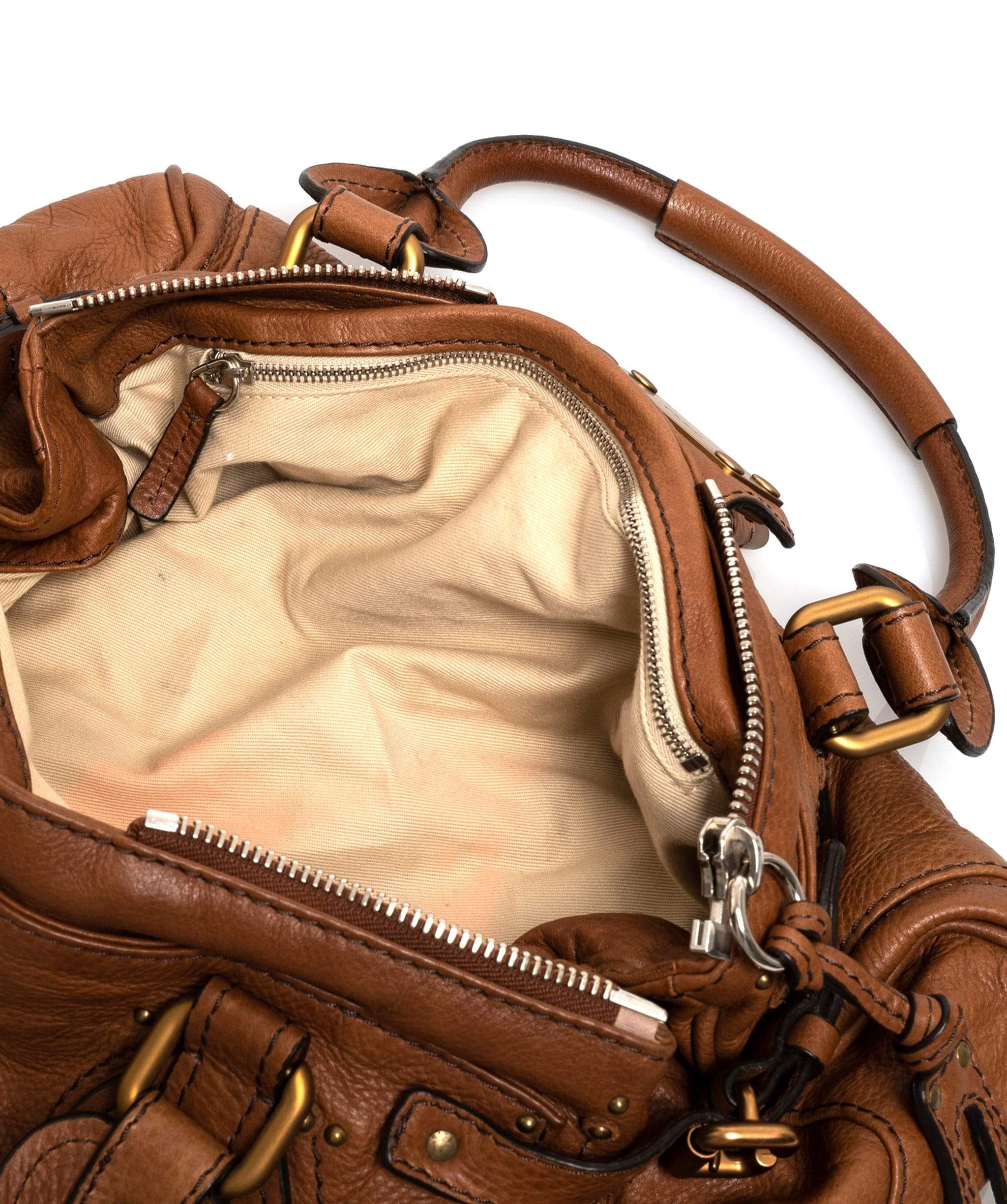 Chloé Chloe Paddington Camel Leather Bag - CW1283