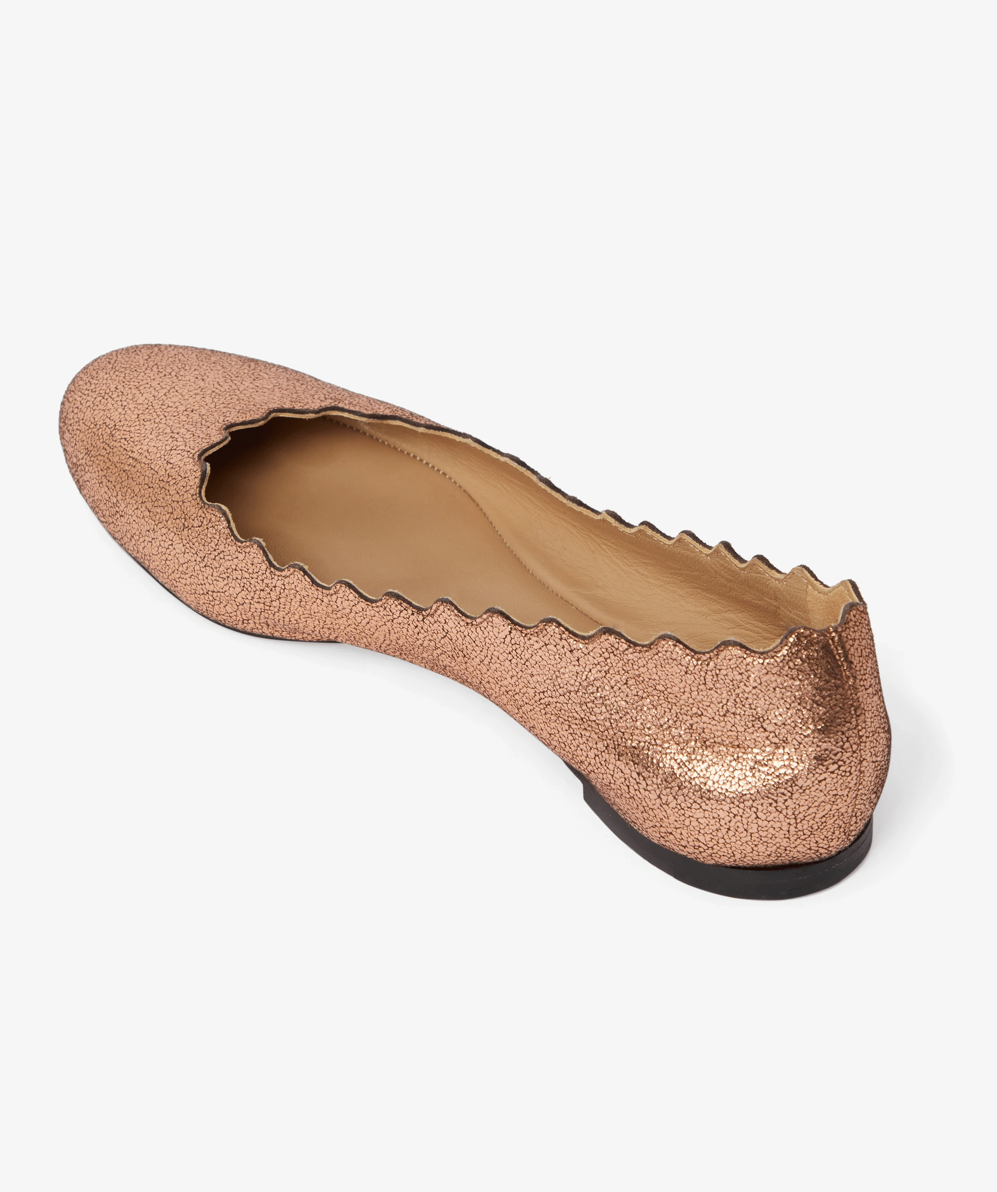 Chloé Chloe Rose Gold Ballerinas