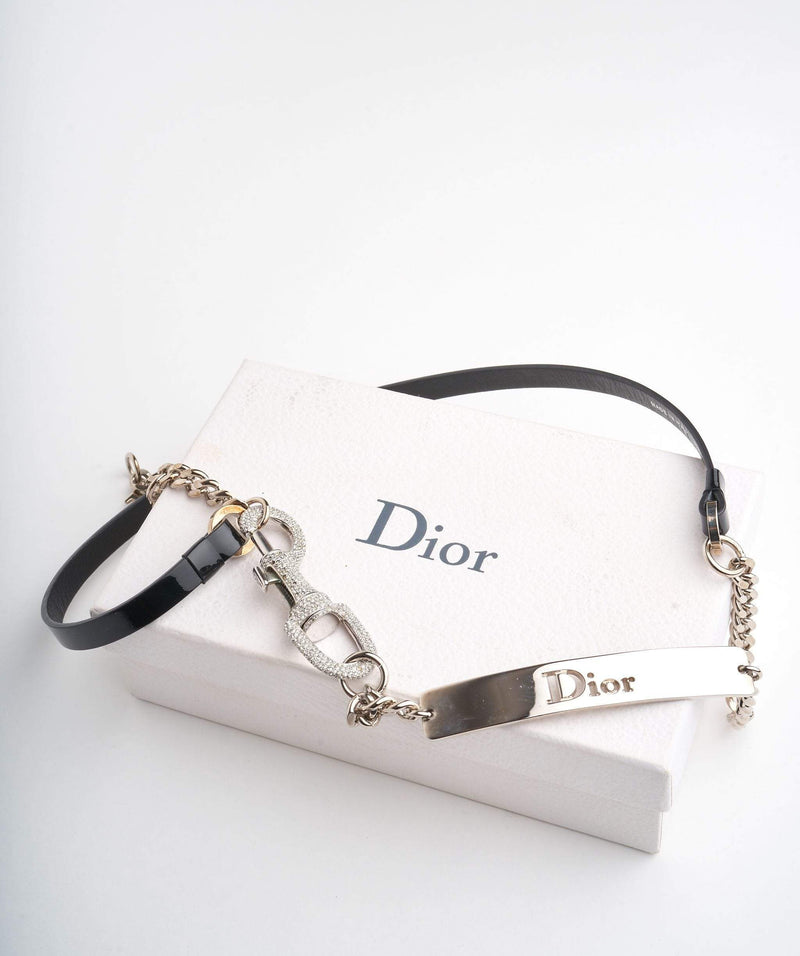 Christian Dior Christian Dior Black Chain Belt