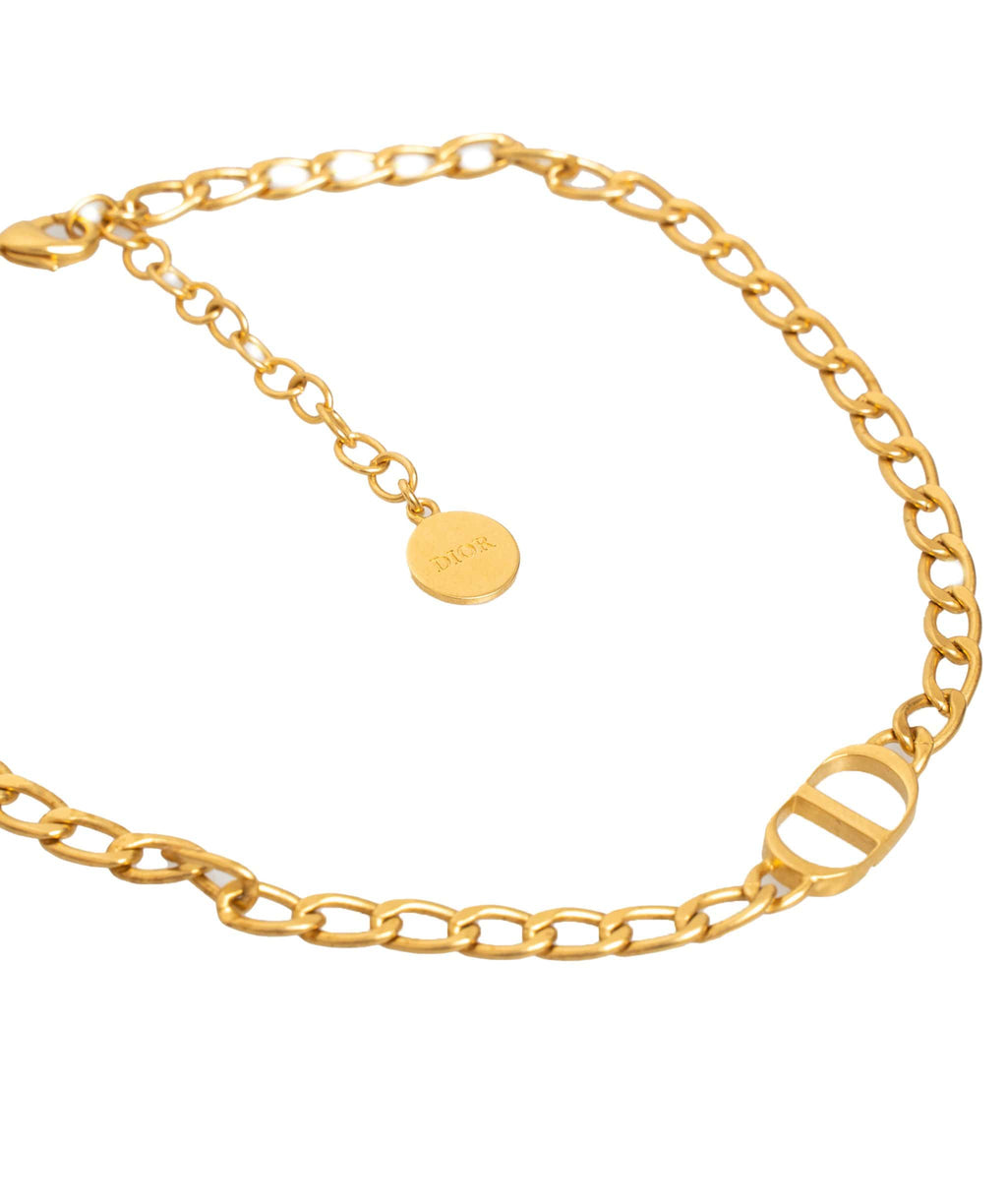 Dior Cd Signature Necklace in Metallic | Lyst