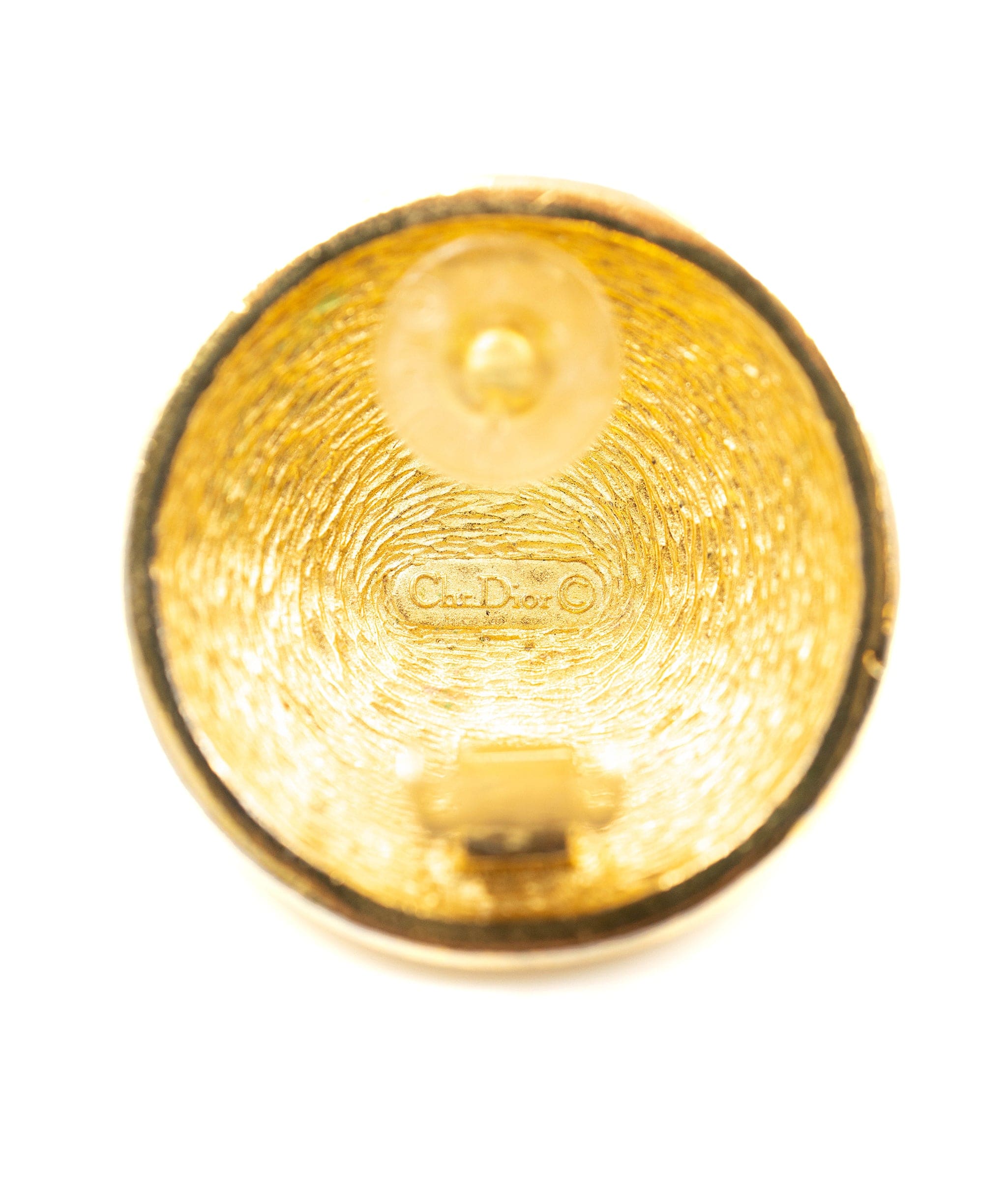Christian Dior Christian Dior CD Round Gold Earrings PXL1622