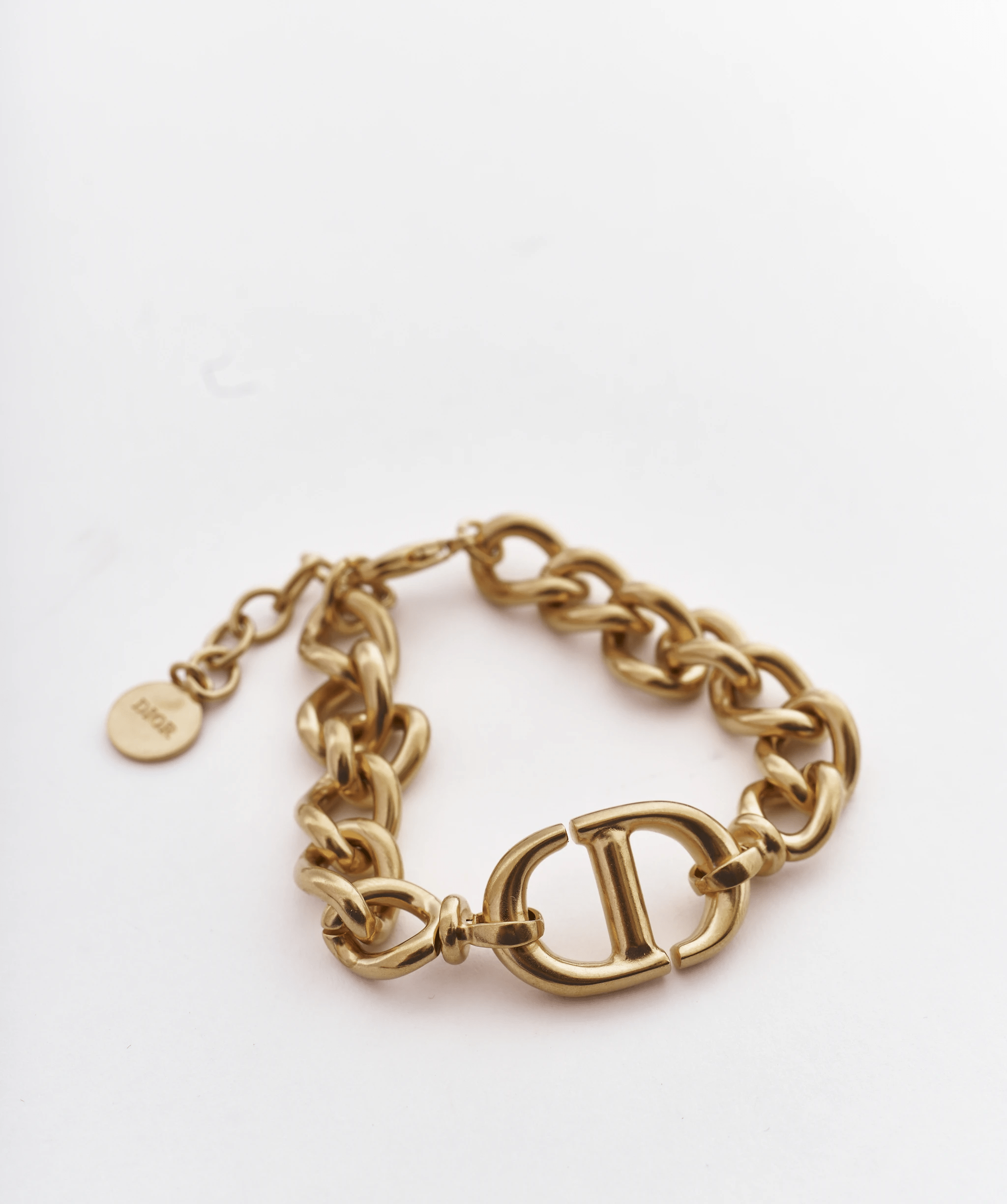 Christian Dior Christian Dior Gold CD logo bracelet