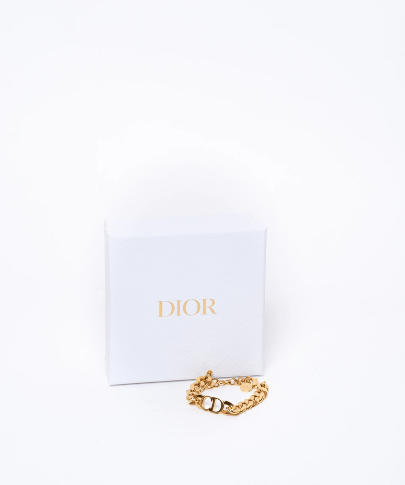 Christian Dior Christian Dior Gold CD Necklace