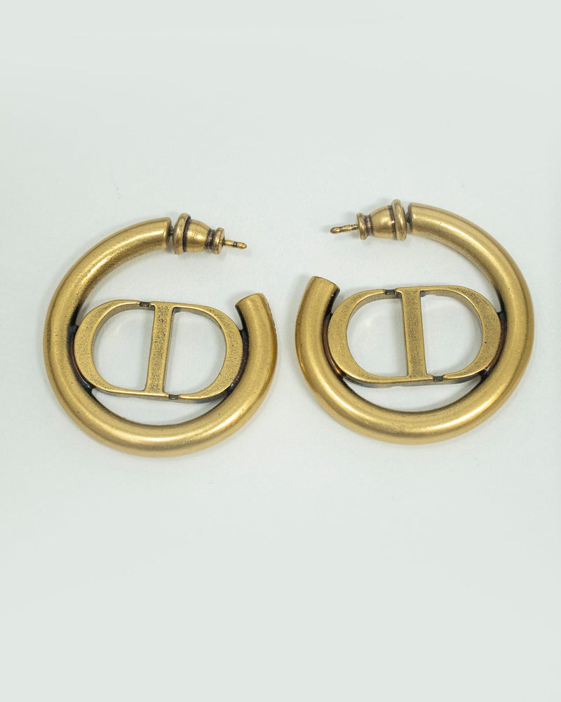 Christian Dior Christian Dior half hooped earrings - ADL1981