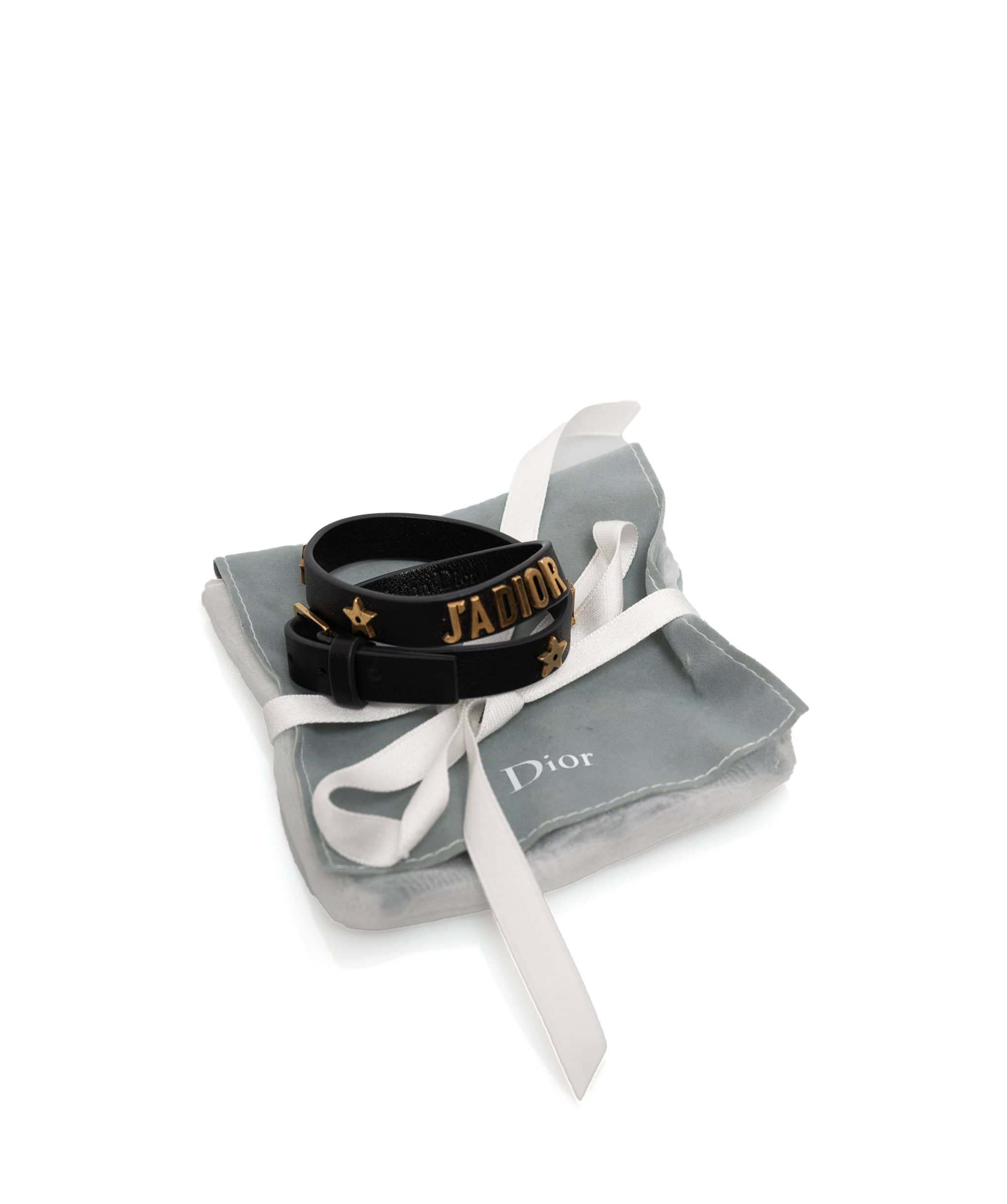 Christian Dior Christian Dior J'Adior Black Leather Bracelet  AGL1023