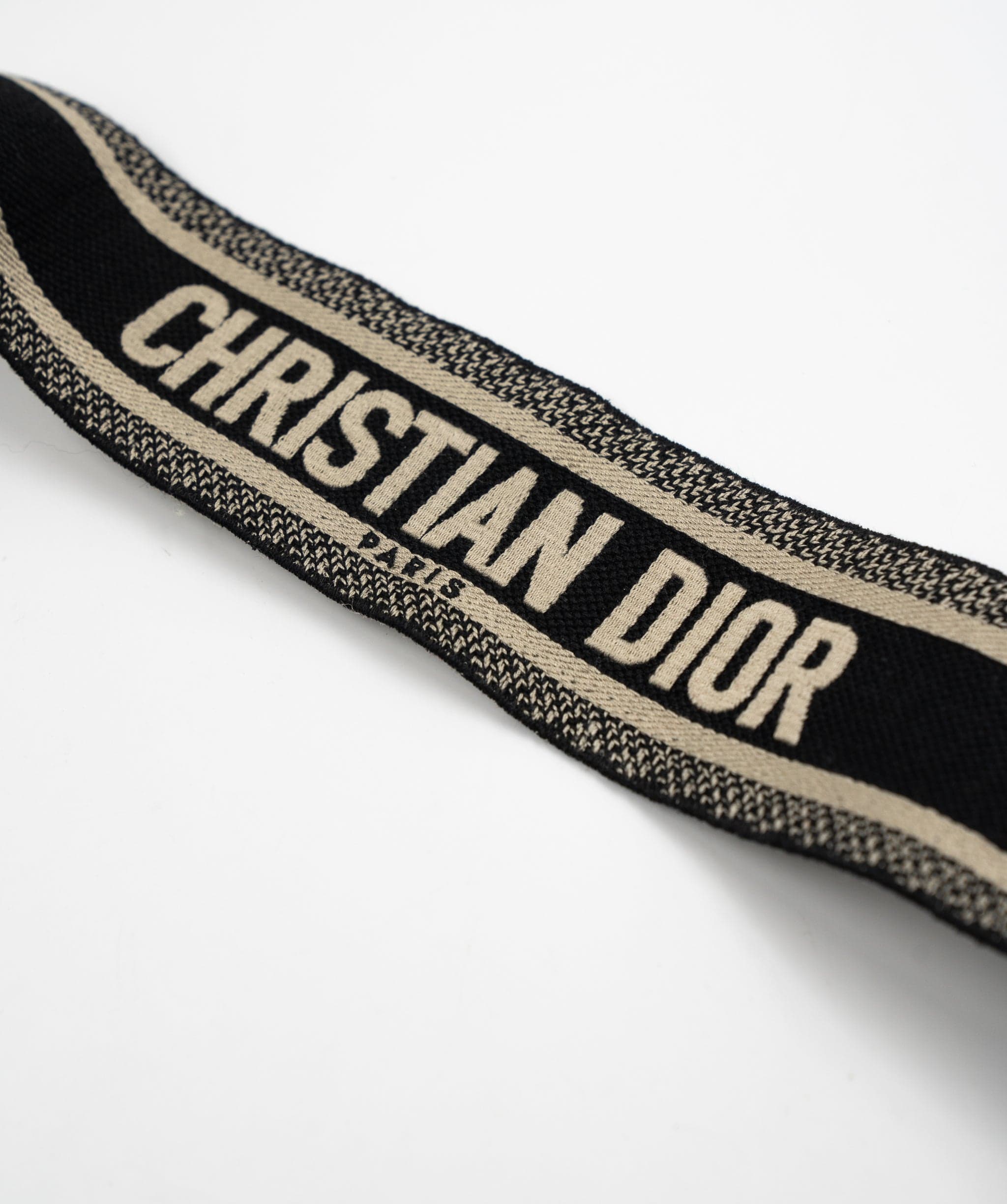Christian Dior Christian Dior Navy & Cream Canvas Bag Strap AGC1423