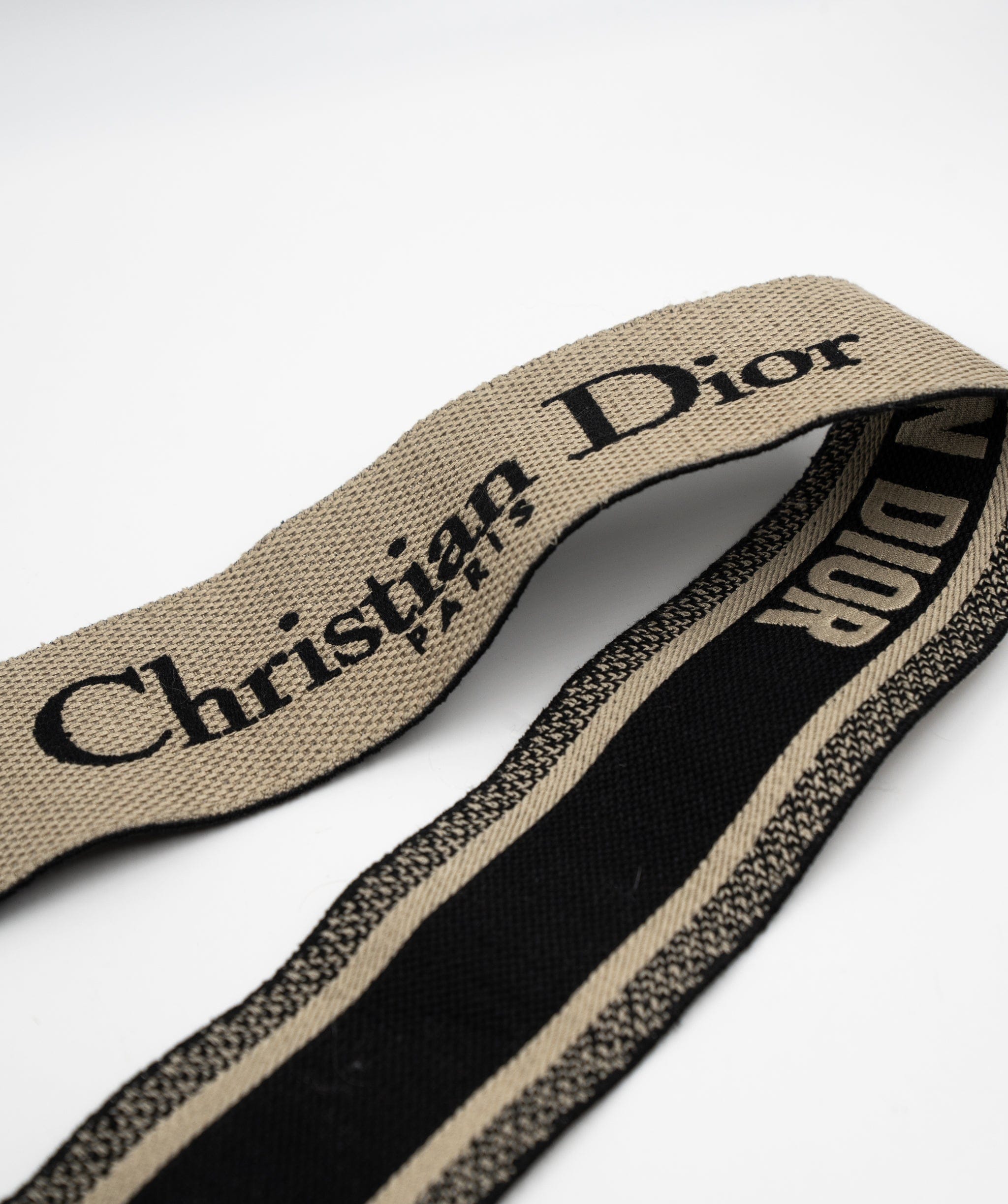 Christian Dior Christian Dior Navy & Cream Canvas Bag Strap AGC1423