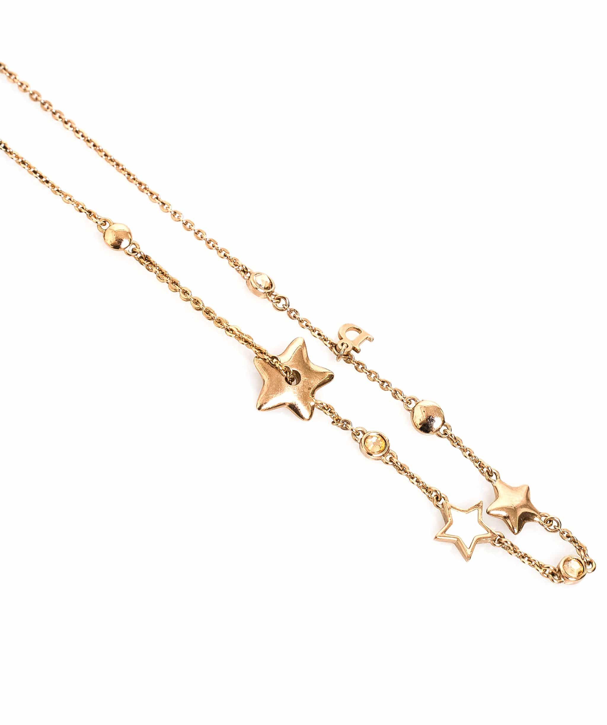 Christian Dior Christian Dior Star Gold Toned Necklace ADL1493