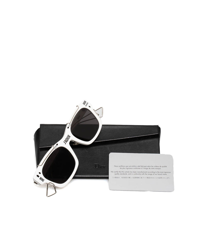 Christian Dior Christian Dior White Ceramic J'adior Sunglasses - AGL1416