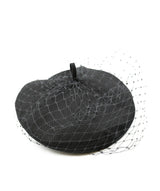 Christian Dior Dior beret black with lace AGC1197