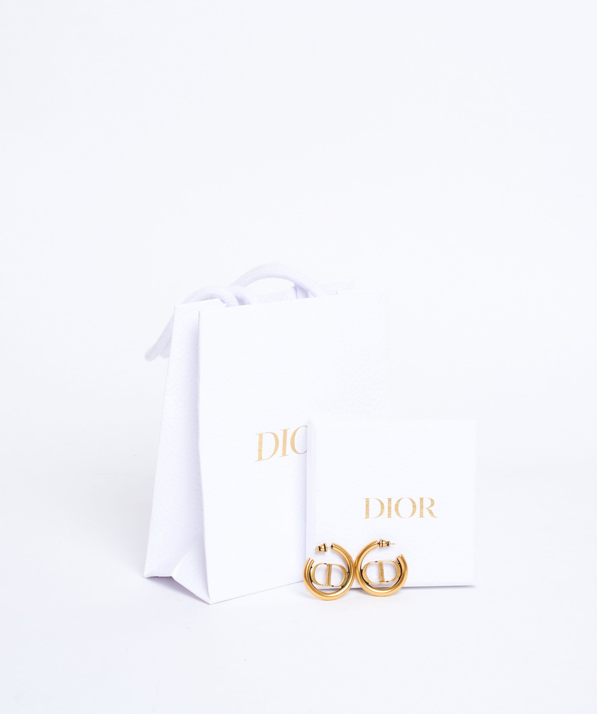 Christian Dior Dior montaigne hoop earrings