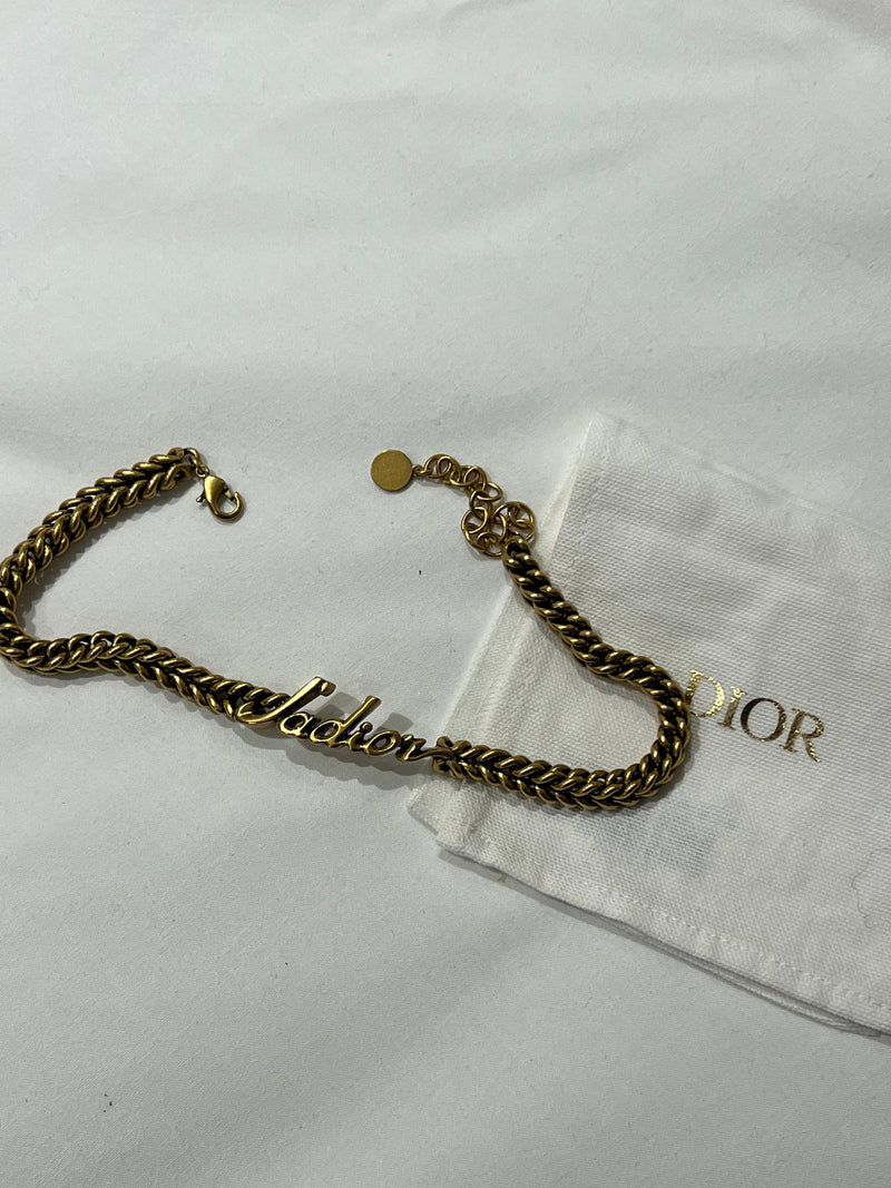 Christian Dior J'Adior Choker Necklace - Gold-Plated Choker, Necklaces -  CHR408891 | The RealReal