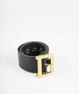 Christian Dior Dior Quake Belt Black Calf Leather GHW