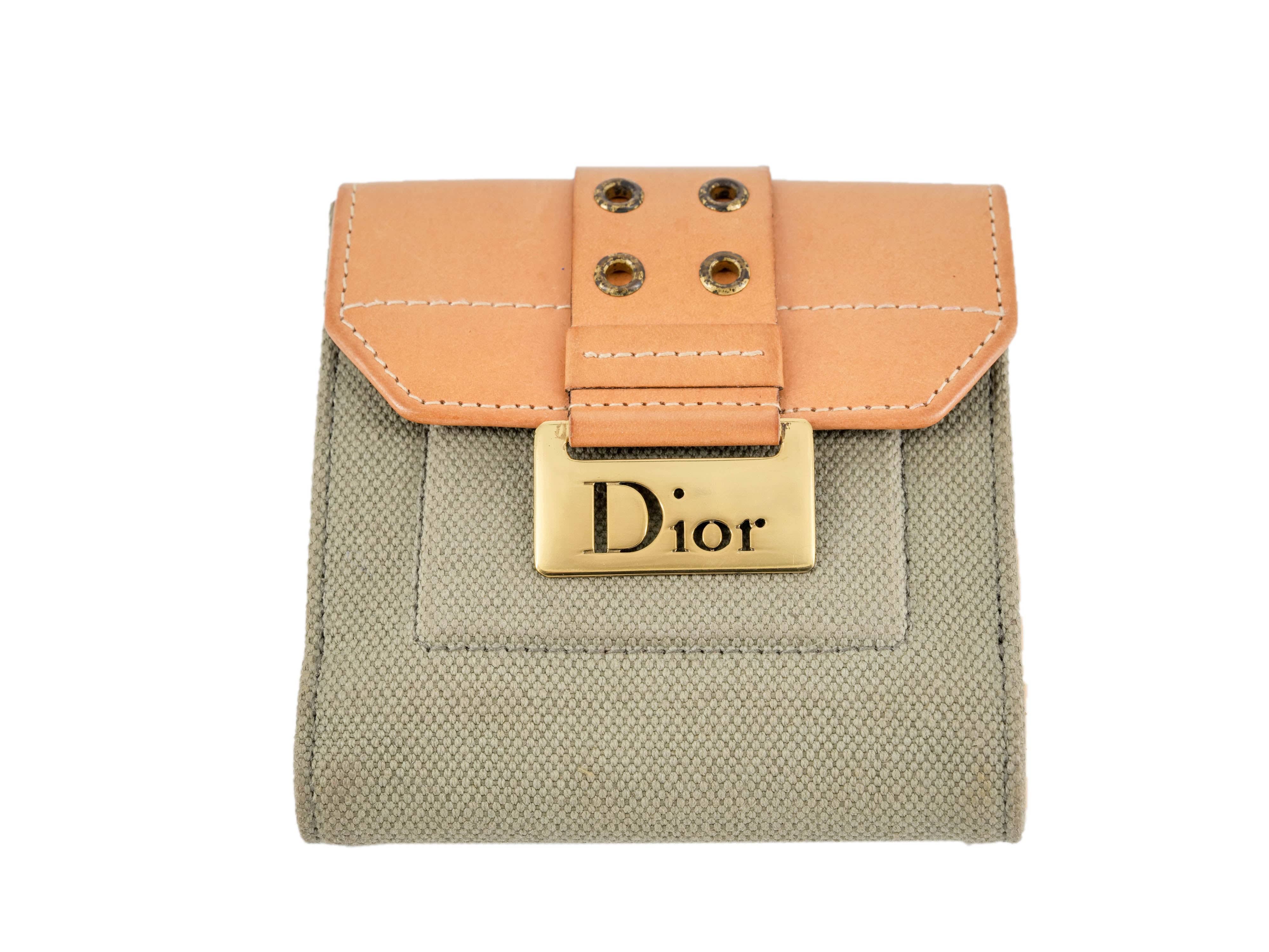 Christian Dior Dior Wallet Khaki RJL1641