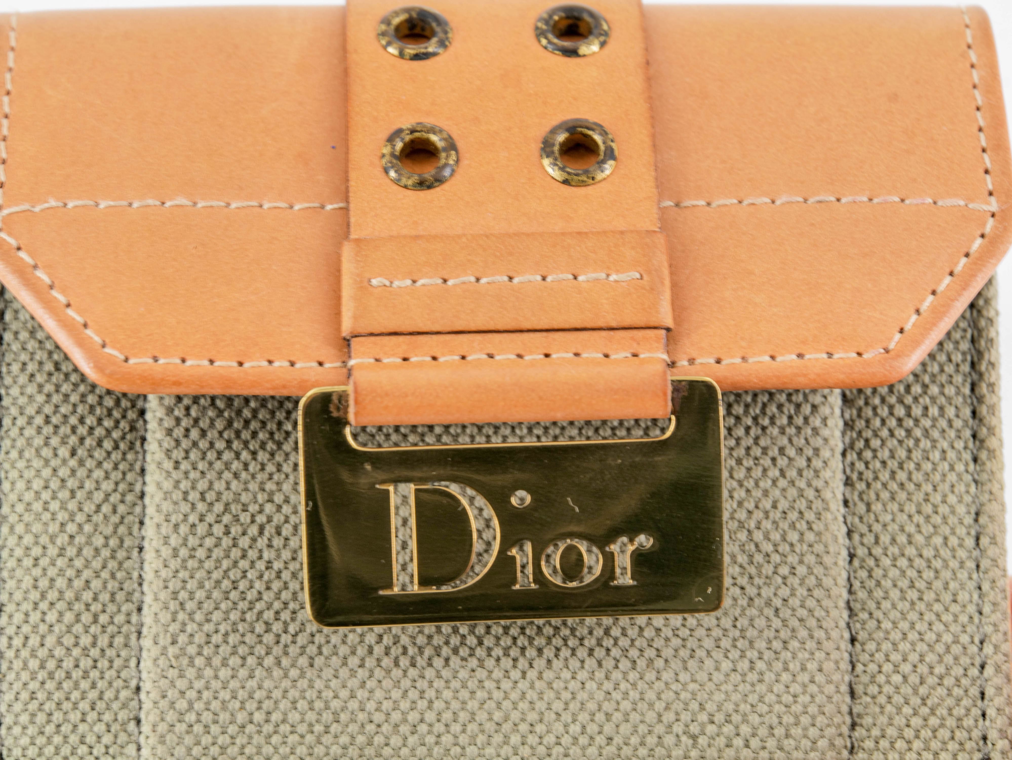 Christian Dior Dior Wallet Khaki RJL1641