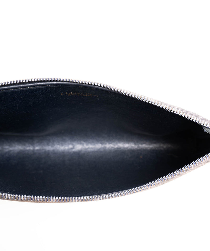 Christian Dior Chrisitian Dior Trotter Oblique clutch navy - ASL1685