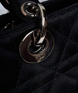 Christian Dior Christian Dior Black Cannage Top Handle Bag GHW  AGL1036