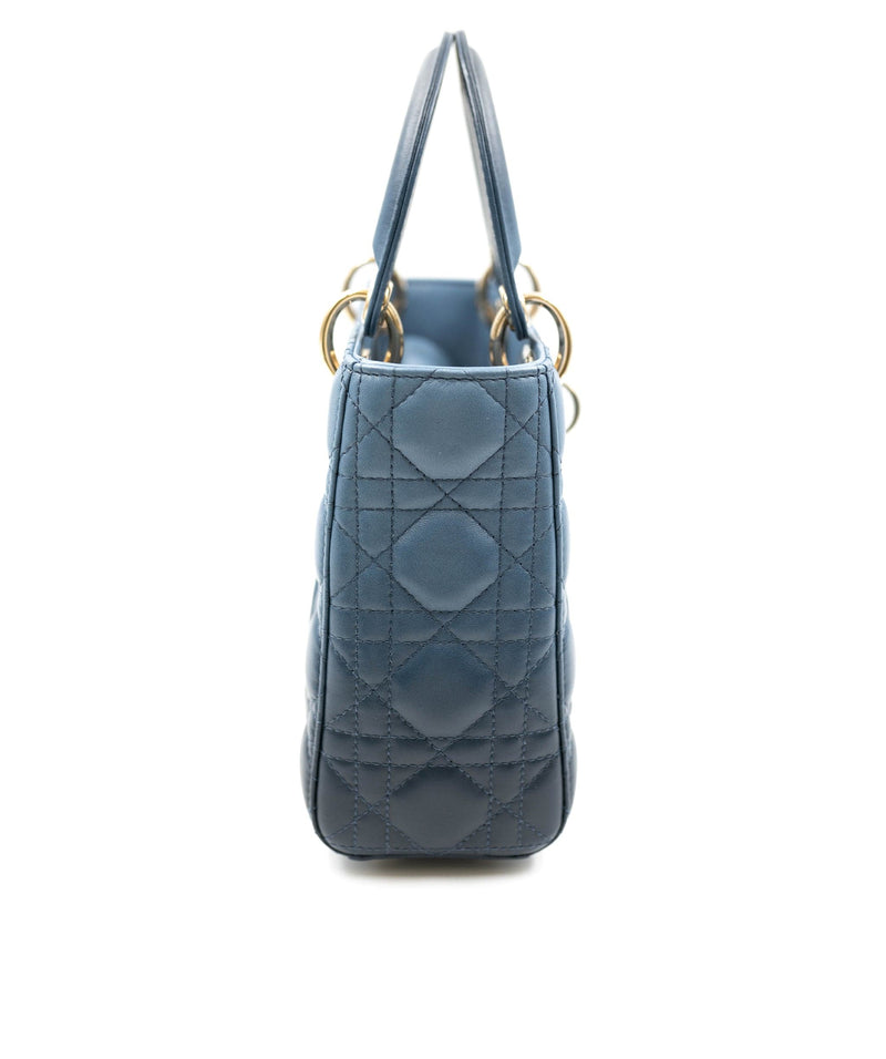 Blue christian dior discount bag