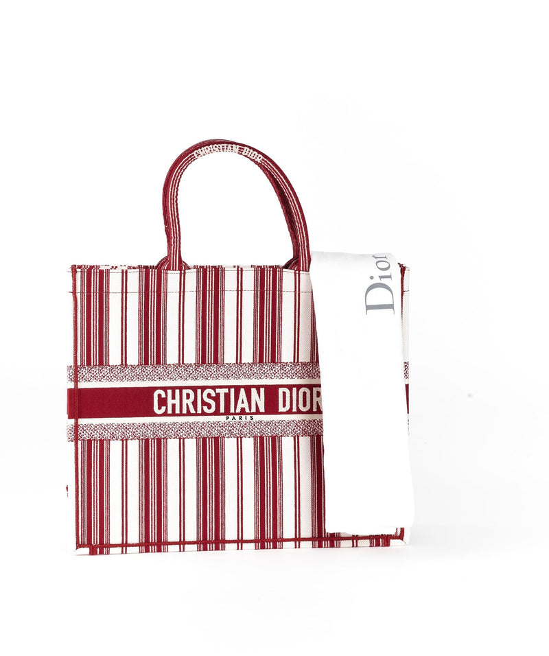 Christian Dior Christian Dior Book tote Red stripe