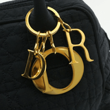 Christian Dior CHRISTIAN DIOR Cannage Hand Bag Black Nylon