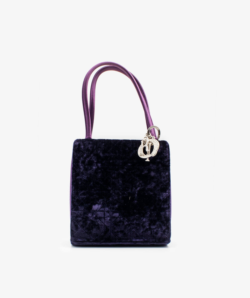 Christian Dior Christian Dior Cannage Velvet Handbag