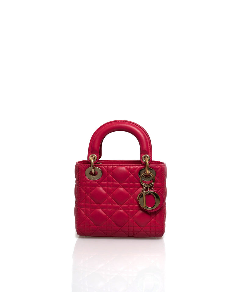 Lady dior mini cheap pink