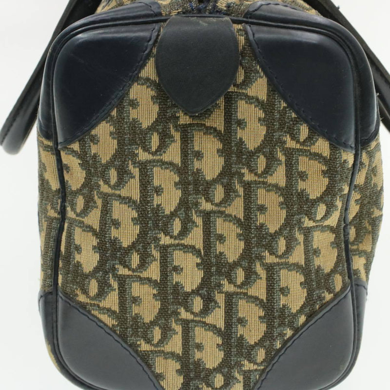 Christian Dior CHRISTIAN DIOR Mini Trotter Canvas Hand Bag Vintage Navy