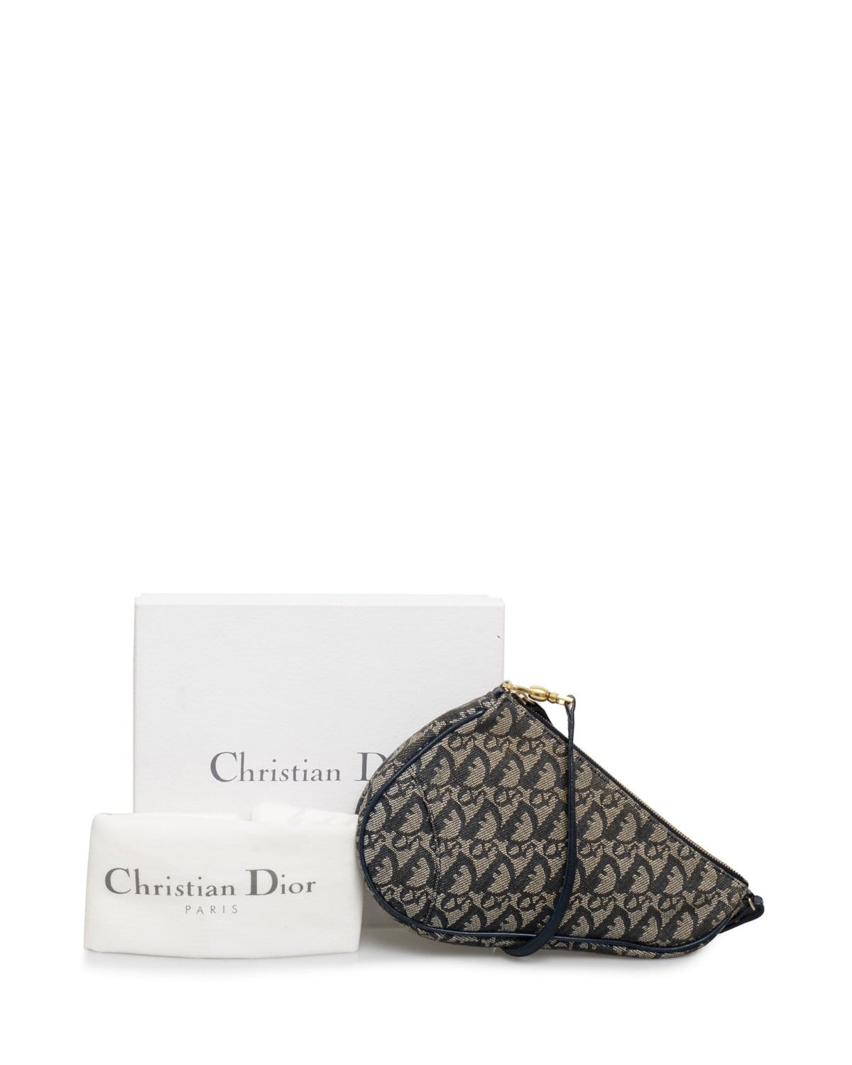 Christian Dior Christian Dior Oblique Navy Saddle Pouch Bag - AGL1460