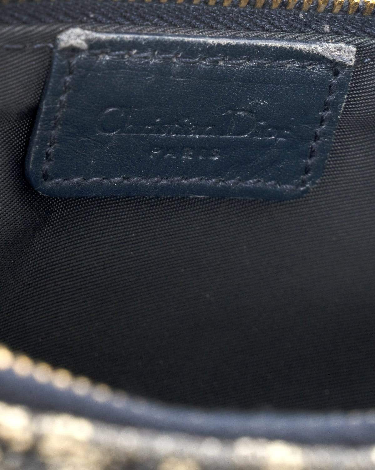 Christian Dior Christian Dior Oblique Navy Saddle Pouch Bag - AGL1460