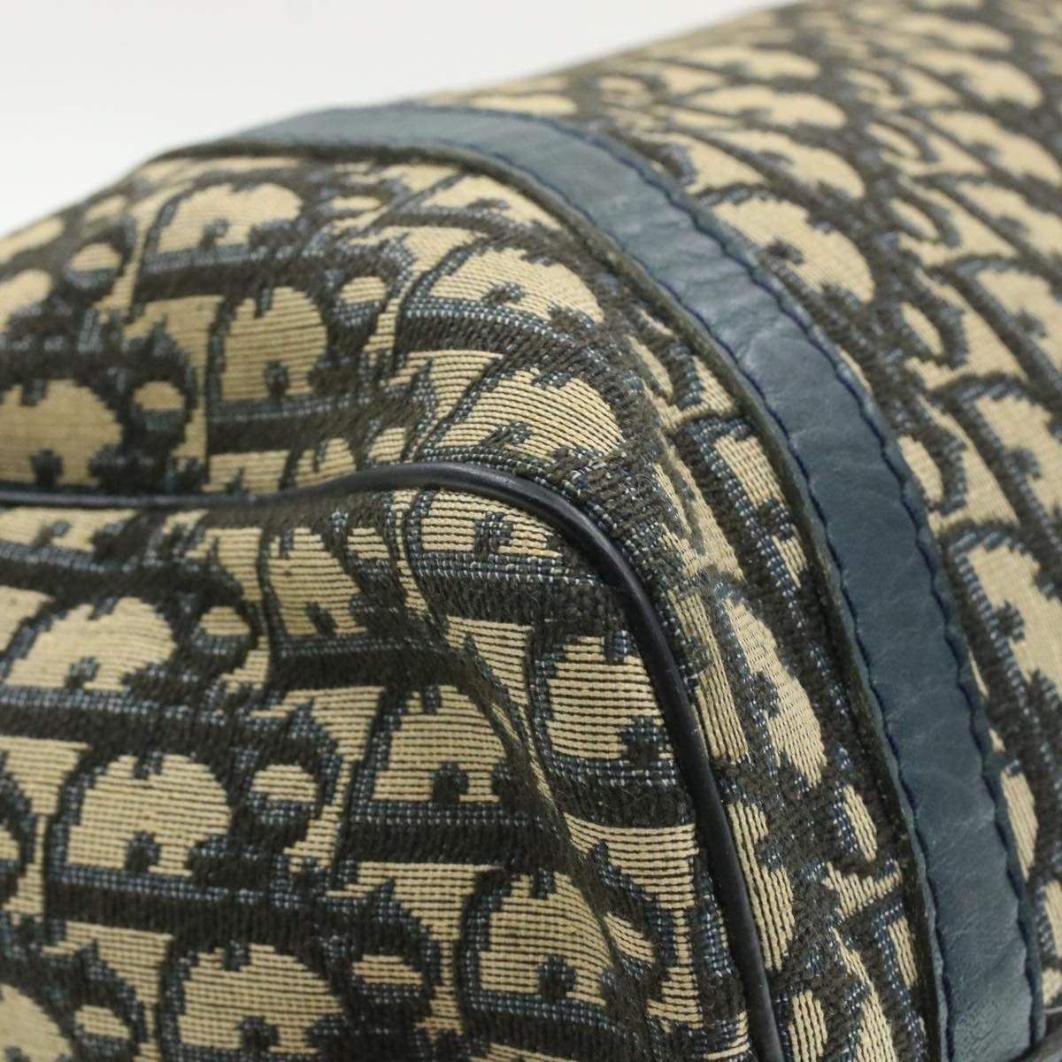 Christian Dior CHRISTIAN DIOR Oblique Trotter Canvas Hand Bag