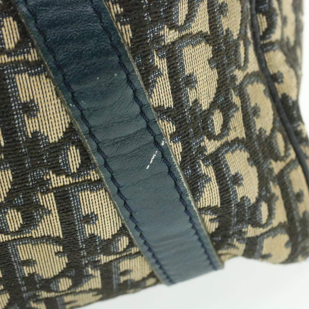 Christian Dior CHRISTIAN DIOR Oblique Trotter Canvas Hand Bag
